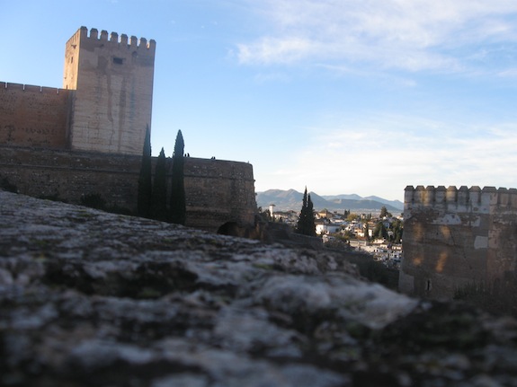 Uitzicht Alhambra op Moorse wijk Albaicín