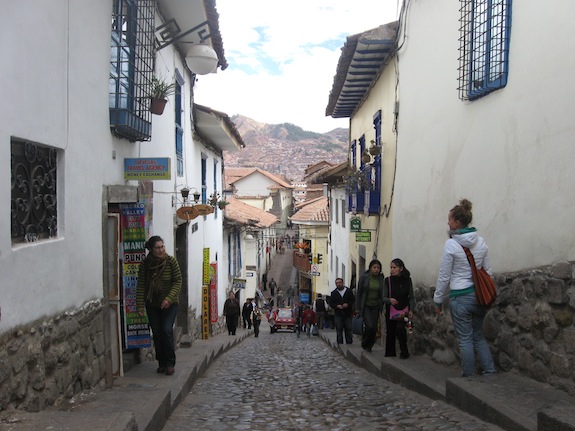 De kunstenaarswijk San Blas in Cusco